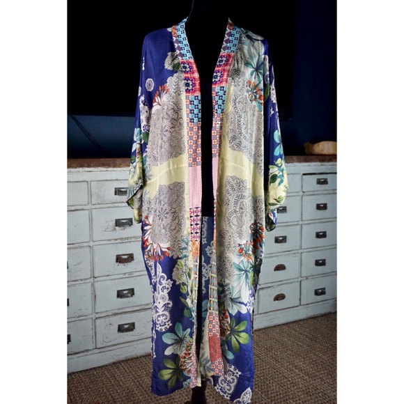 silk maxi kimono